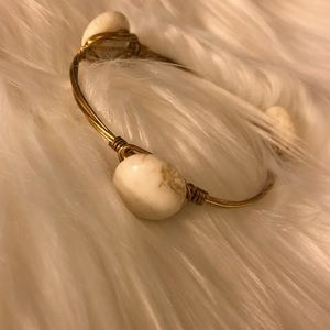 Bourbon and Bowties White Stone Bangle